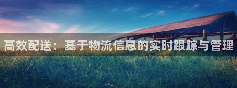 豪门国际分分28预测：高效配送：基于